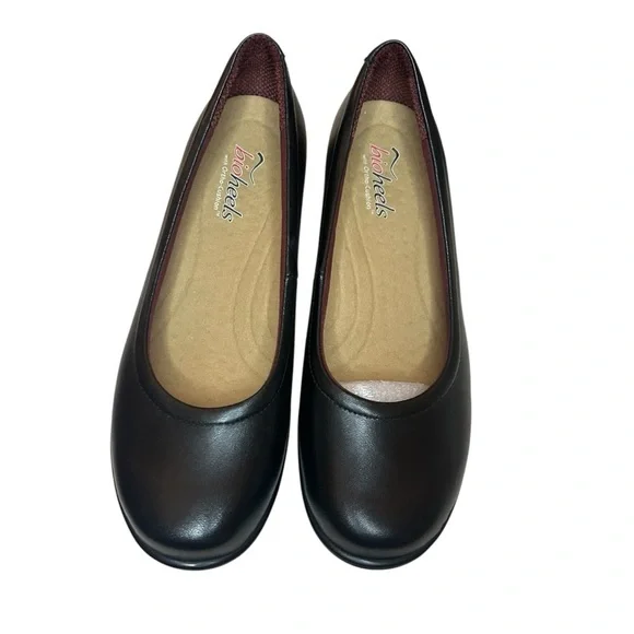 Orthofeet Bioheels Lilly black heels 2 inch comfortable size 9.5 wide - Picture 2 of 11